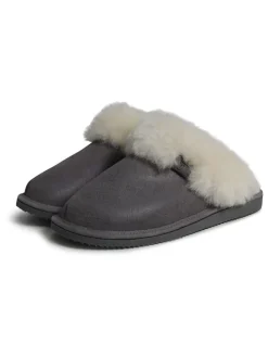 Lammfell-Hausschuhe "Frida" in Grau