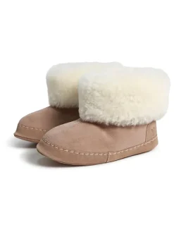 Lammfell-Hausschuhe "Göteborg" in Hellbraun