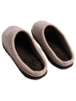 Lammfell-Hausschuhe in Beige