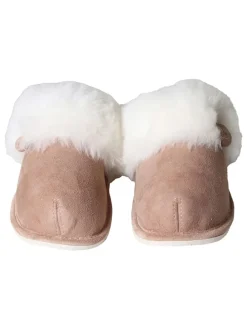 Lammfell-Hausschuhe in Braun