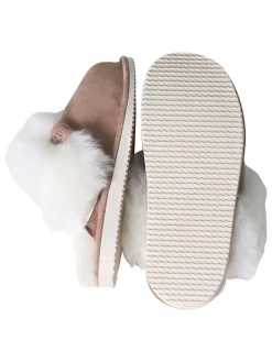 Lammfell-Hausschuhe in Braun