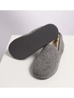 Lammfell-Hausschuhe in Grau
