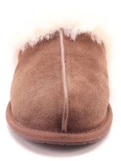 Lammfell-Hausschuhe "Scuffette II" in Braun