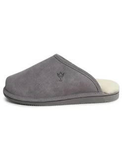 Lammfell-Hausschuhe "Toni" in Grau
