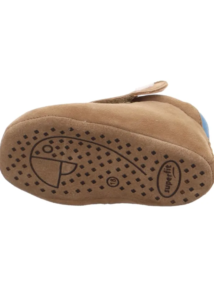 Lauflernschuh PAPAGENO in Braun/Hellblau