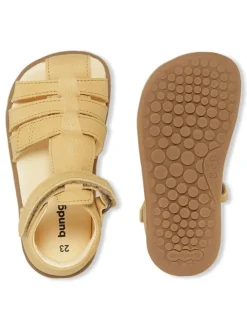 Leder Barfuß-Halbsandalen "Rox" in Gelb