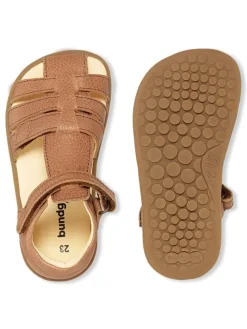 Leder Barfuß-Halbsandalen "Rox" in Hellbraun