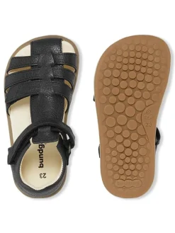 Leder Barfuß-Halbsandalen "Rox" in Dunkelblau