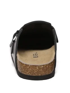 Leder Sandalen Hardhead in Schwarzes Leder