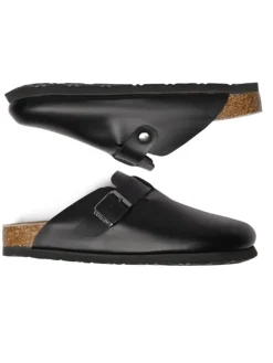 Leder Sandalen Hardhead in Schwarzes Leder