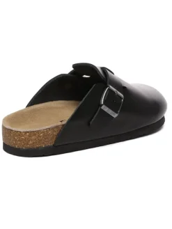 Leder Sandalen Hardhead in Schwarzes Leder