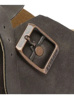 Leder Sandalen Hardhead in Braunes geöltes Leder