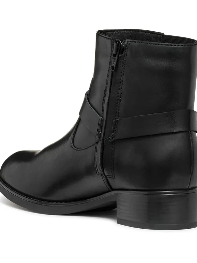 Leder-Ankle-Boots "Felicity" in Schwarz