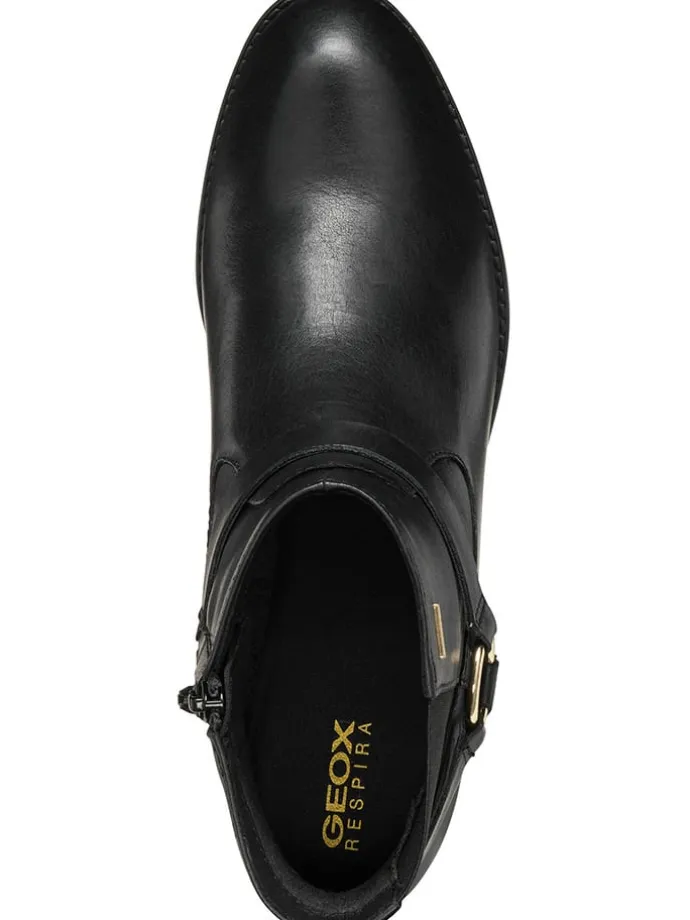 Leder-Ankle-Boots "Felicity" in Schwarz