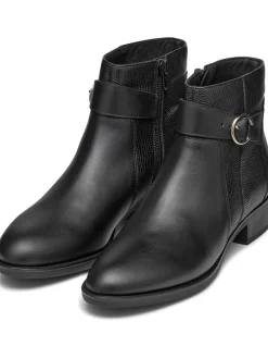 Leder-Ankle-Boots