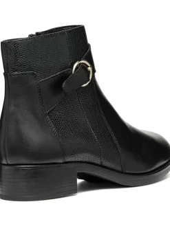 Leder-Ankle-Boots