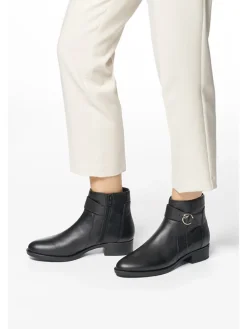 Leder-Ankle-Boots