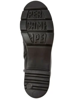 Leder-Ankle-Boots in Schwarz