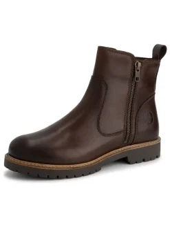 Leder-Ankle-Boots 