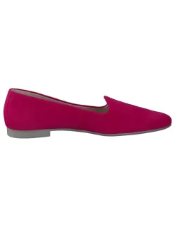 Leder-Ballerinas in Pink