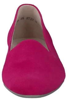 Leder-Ballerinas in Pink