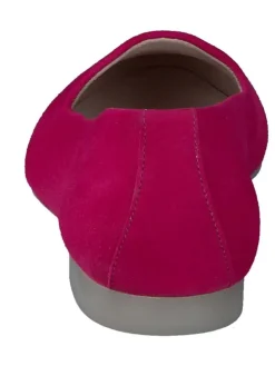 Leder-Ballerinas in Pink