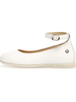 Leder-Ballerinas "Alpoma" in Weiß