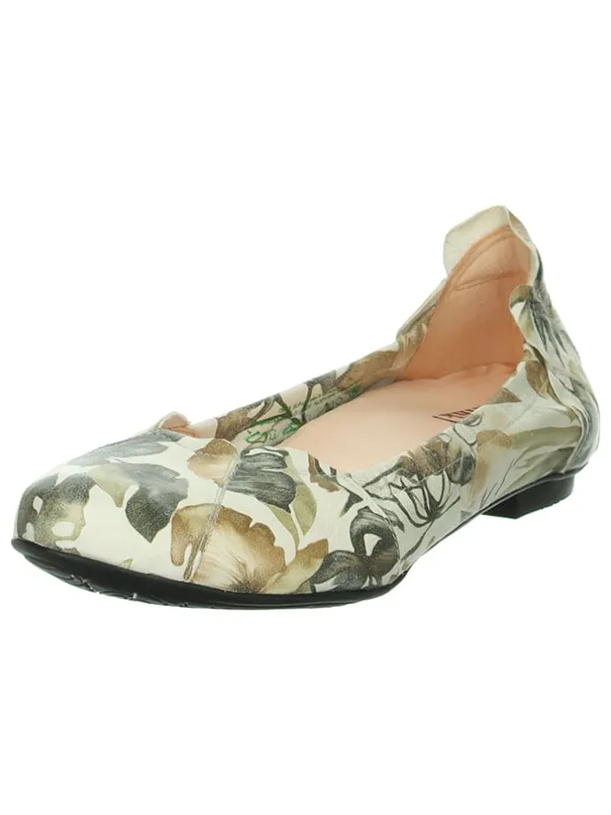 Leder-Ballerinas "Balla" in Grün