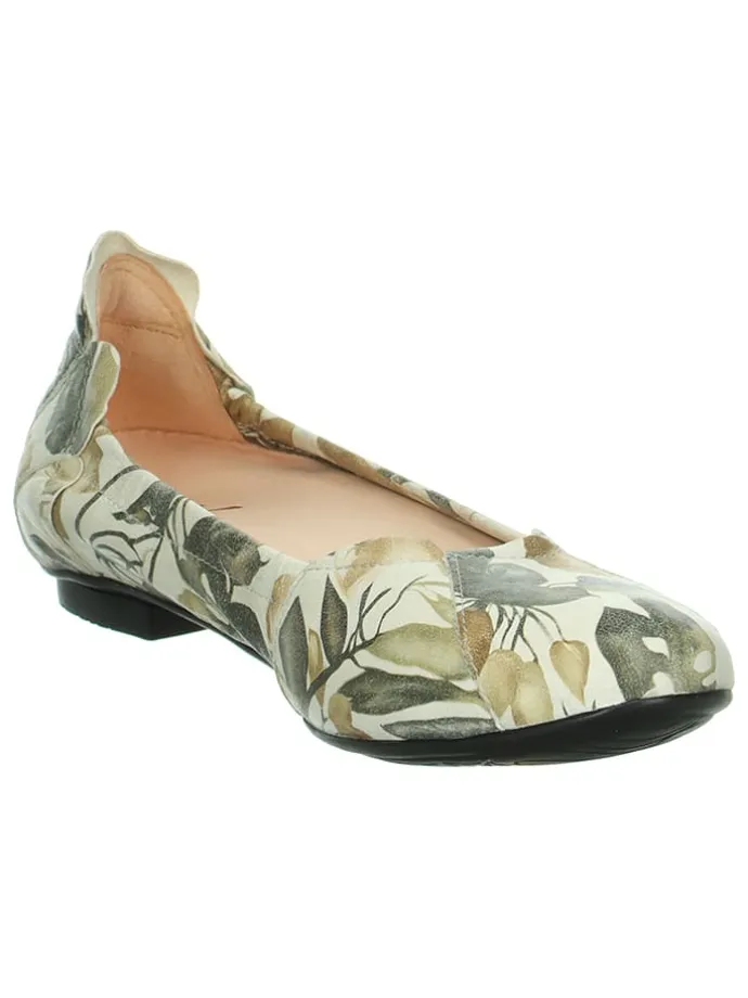 Leder-Ballerinas "Balla" in Grün