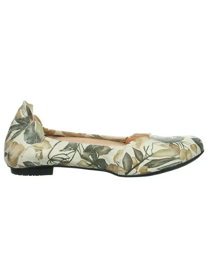 Leder-Ballerinas "Balla" in Grün