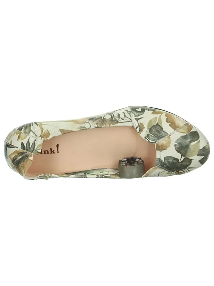 Leder-Ballerinas "Balla" in Grün