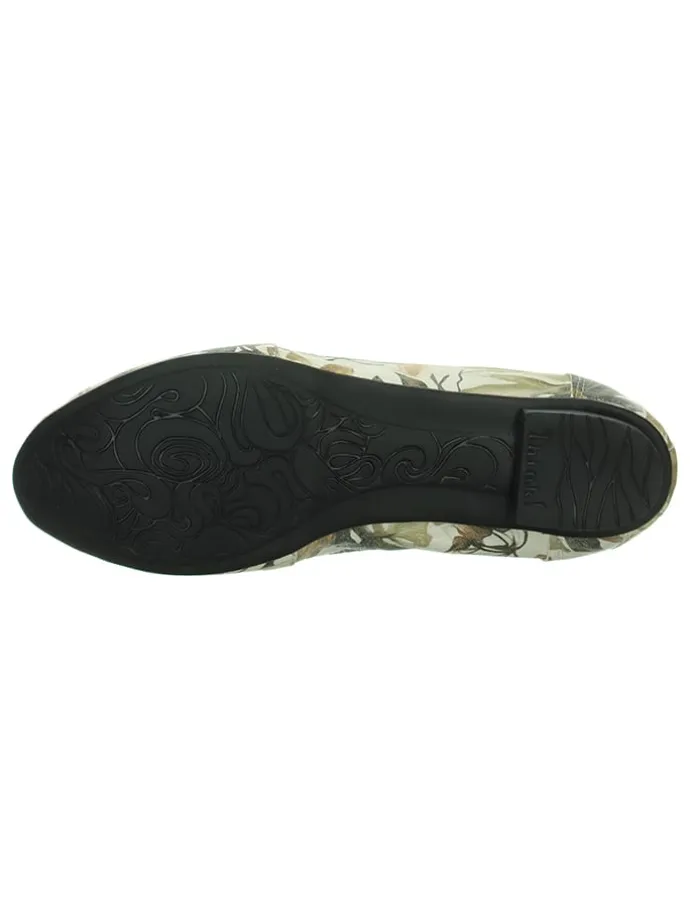 Leder-Ballerinas "Balla" in Grün