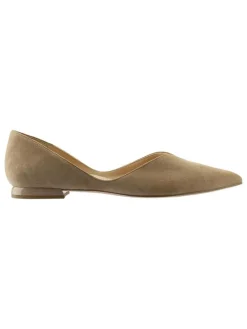 Leder-Ballerinas "Basic" in Beige