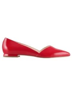 Leder-Ballerinas "Boulevard 10" in Rot