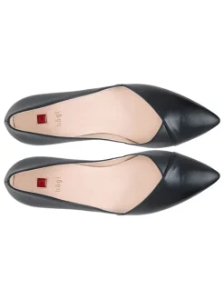 Leder-Ballerinas "Boulevard 10" in Schwarz