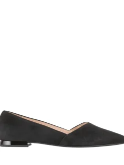 Leder-Ballerinas "Boulevard 10" in Schwarz