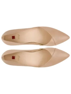 Leder-Ballerinas "Boulevard 10" in Beige