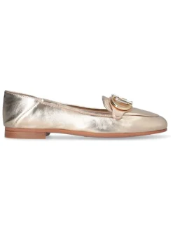 Leder-Ballerinas "Emel" in Gold
