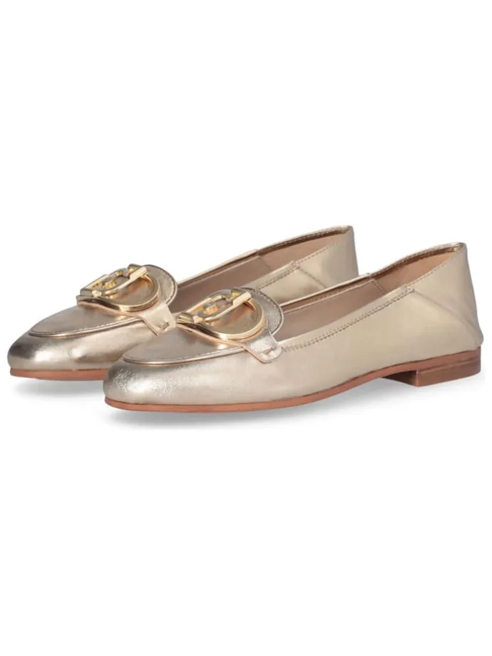 Leder-Ballerinas "Emel" in Gold