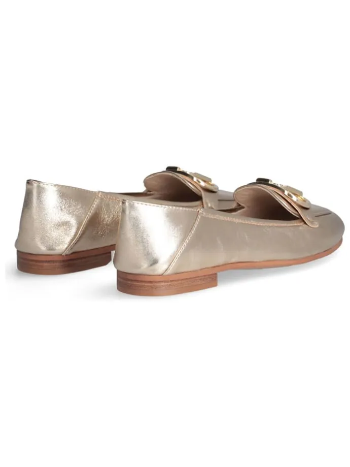Leder-Ballerinas "Emel" in Gold