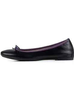 Leder-Ballerinas "Evanna" in Schwarz