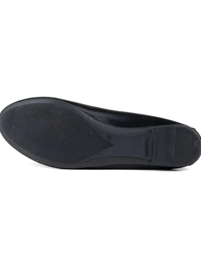 Leder-Ballerinas "Evanna" in Schwarz