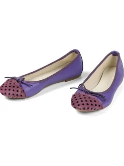 Leder-Ballerinas "Fabella" in Lila