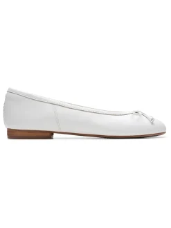 Leder-Ballerinas ''Fawna'' in Weiß