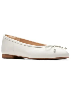 Leder-Ballerinas ''Fawna'' in Weiß