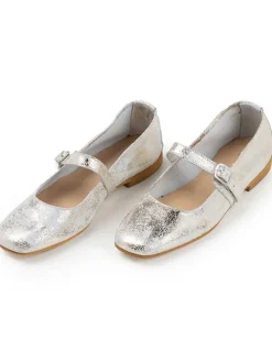 Leder-Ballerinas "Grenevelia" in Silber