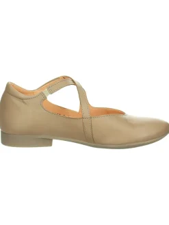 Leder-Ballerinas "Guad2" in Taupe