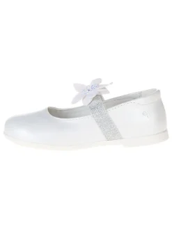 Leder-Ballerinas "Happy dance" in Weiß