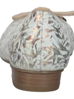 Leder-Ballerinas in Beige