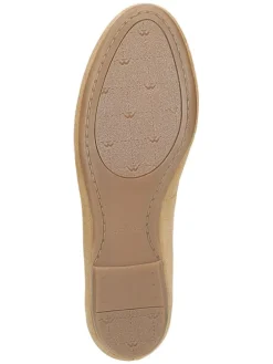 Leder-Ballerinas in Beige